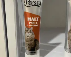 خمیر مالت گربه پرسا Perssa malt paste vitamin وزن ۱۰۰ گرم