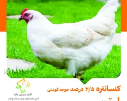 کنسانتره 2/5% جوجه گوشتی لوتوس (گلبار شیمی)