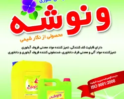 مایع تمیزکننده ظروف آبخوری و دانخوری ونوشه (گالن 18 لیتری)