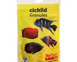 غذای ماهی زبرا مدل chichlid granules