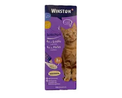 بستنی گربه وینستون با طعم مرغ و ماهی Winstone  بسته 8 عددی